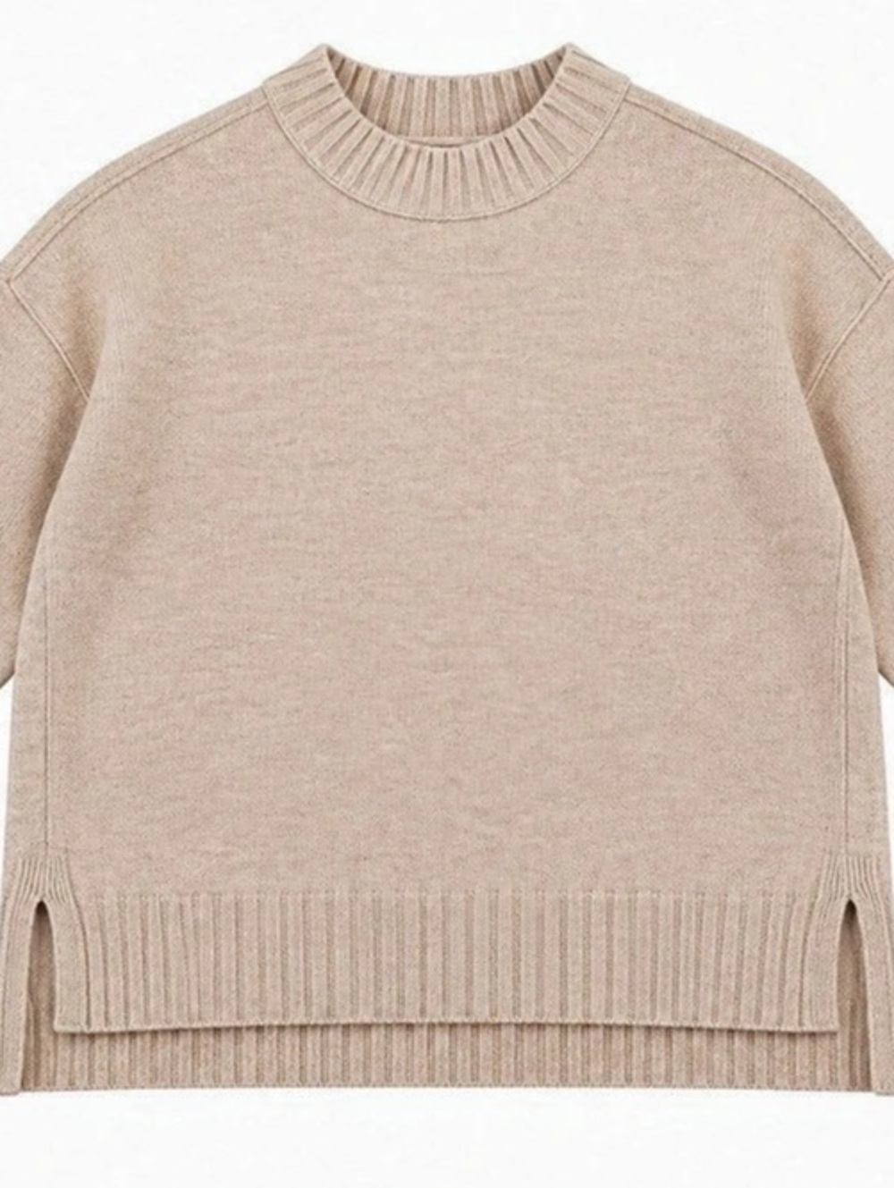 Luna & Sol Crewneck Sweater in Brown Size Large Like New